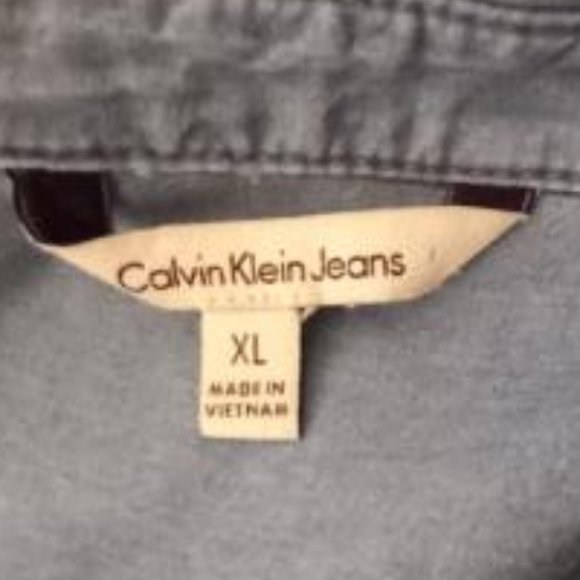 Long 33" Denim Long Sleeves Button Down Shirt - Picture 2 of 5